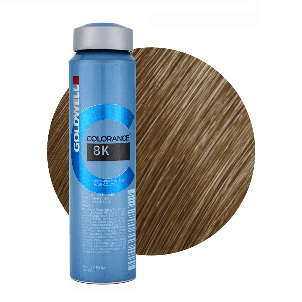 8K Light Copper Blonde Goldwell Colorance Warm Reds Can 120ml Hair