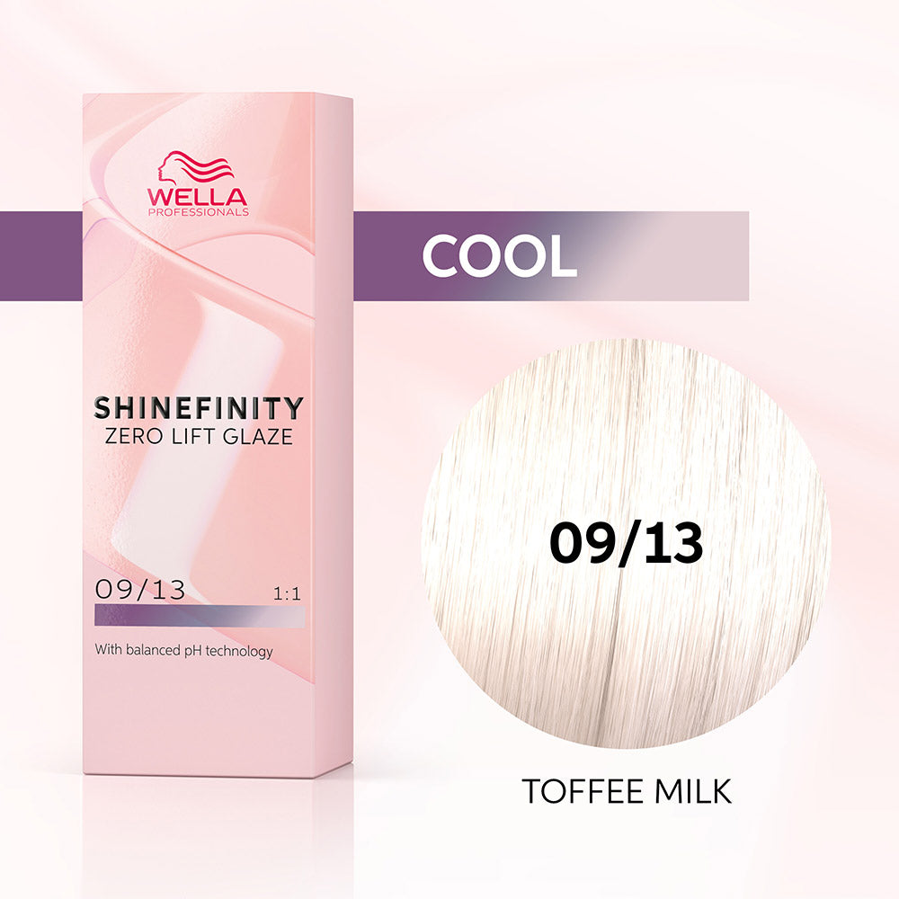 Wella Shinefinity Toffee Milk 09/13 Biondo Chiarissimo Cenere Dorato 60ml