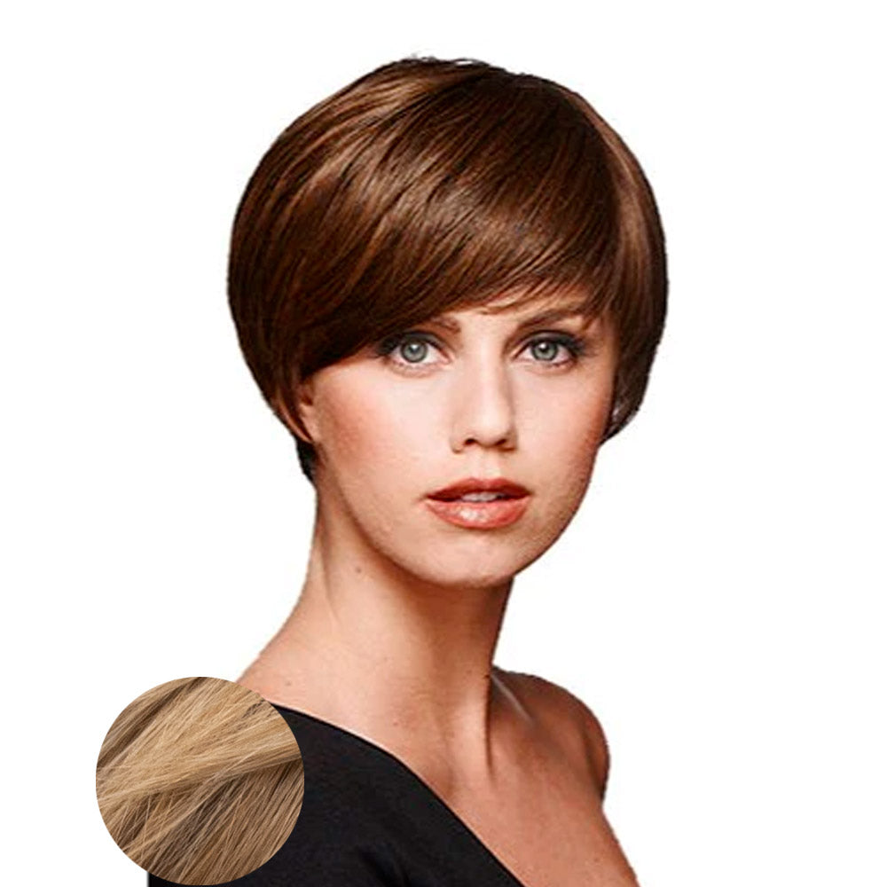 Hairdo Short & Sleek Parrucca Biondo Chiaro Con Radice Castana
