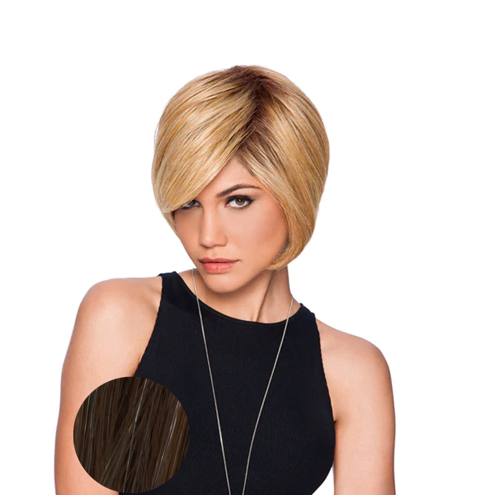 Hairdo Bob Scalato Parrucca Nero Castano Scurissimo