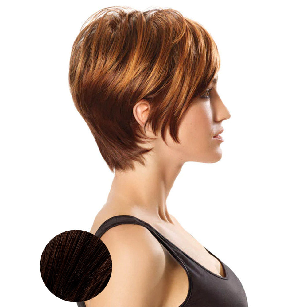 Hairdo Parrucca Angled Cut Castano Medio Ramato
