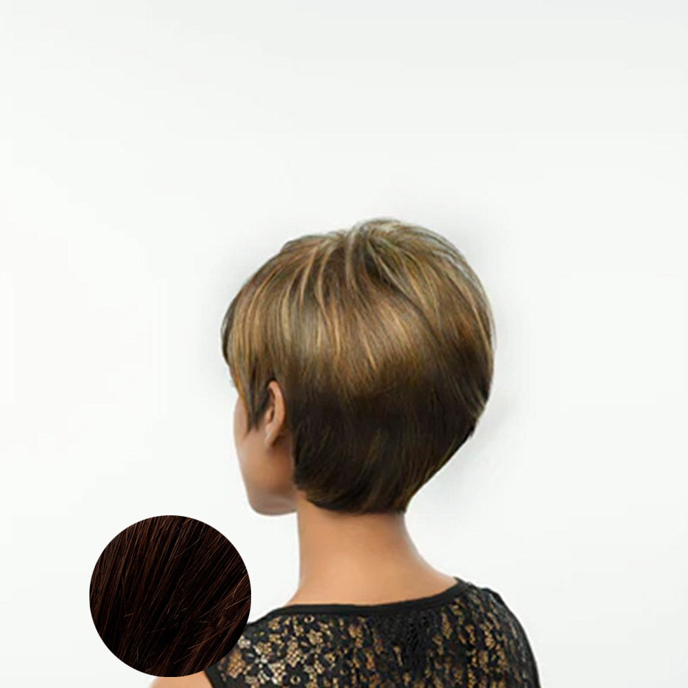 Hairdo Parrucca Angled Cut Castano Medio Ramato