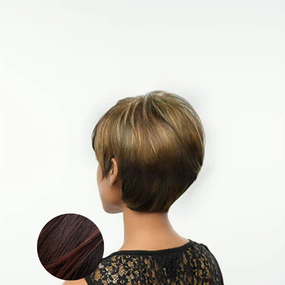 Hairdo Parrucca Angled Cut Castano Ciliegia