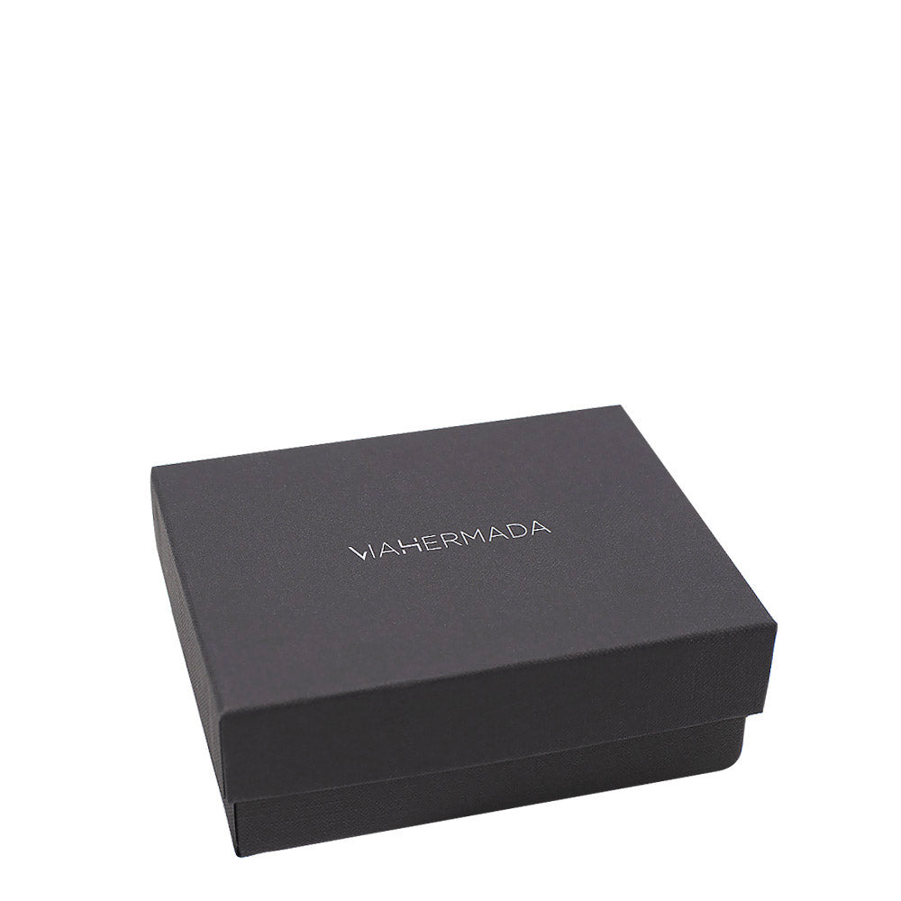 VIAHERMADA Fermacapelli con Fiore Nero e Strass
