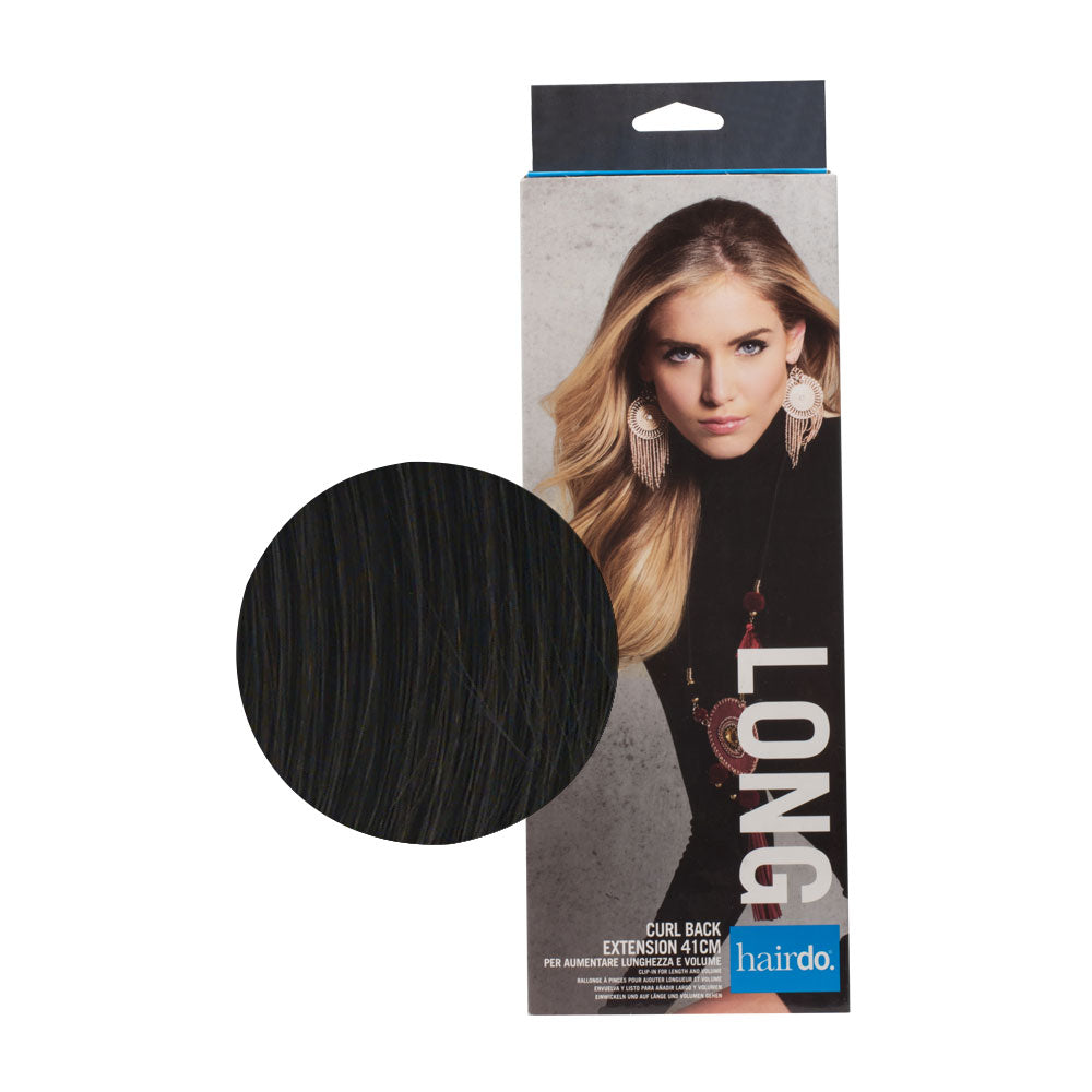 Hairdo Curl Back Extension Nero 41cm - extension  onde e scalatura naturale