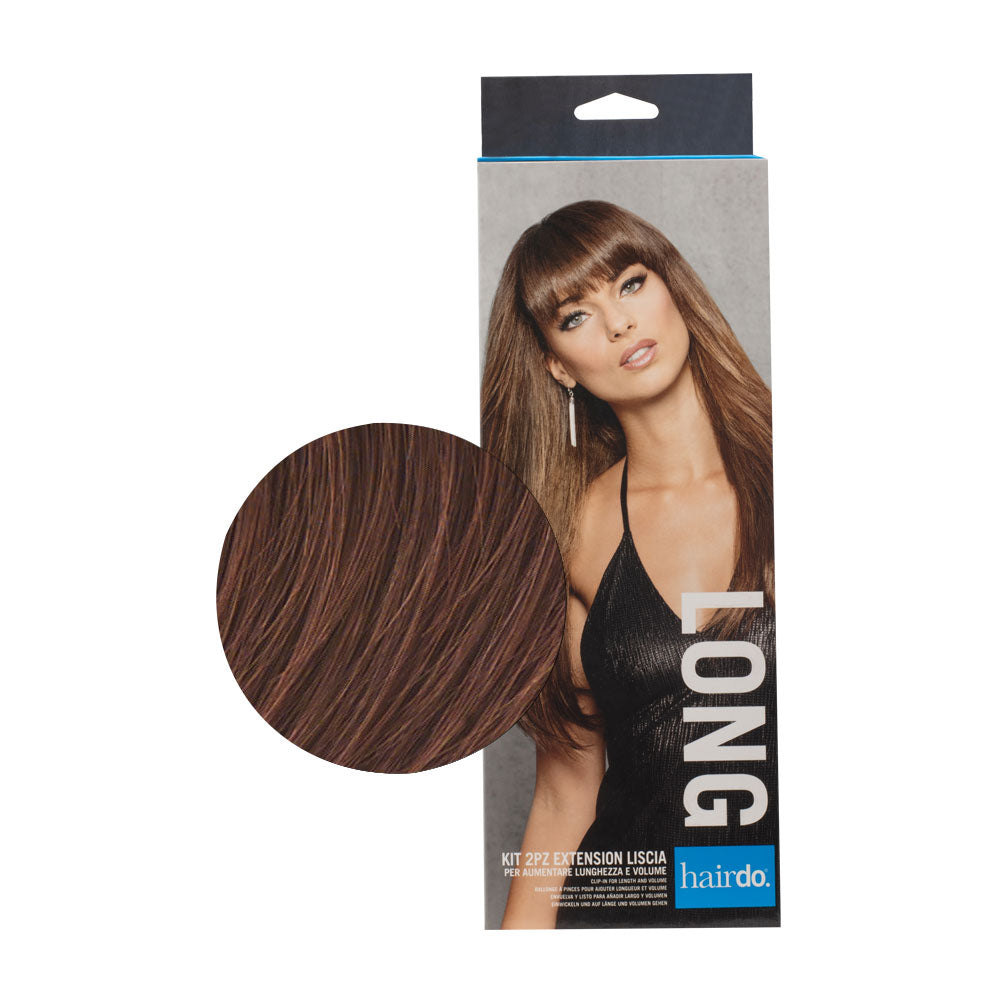 Hairdo Extension Liscia Castano Mogano Ramato 2x51cm - extension