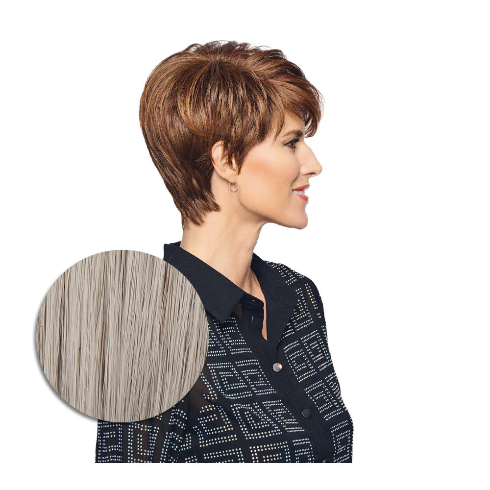 Hairdo Polished Pixie Parrucca Grigio Chiaro - parrucca taglio corto