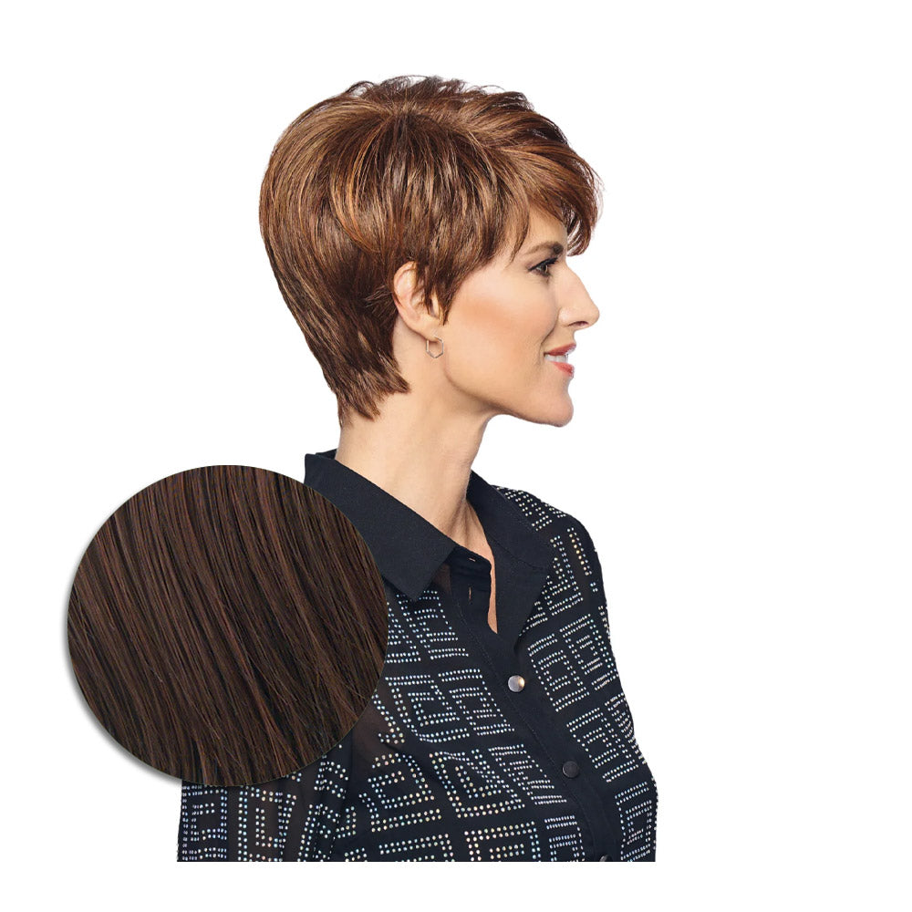 Hairdo Polished Pixie Parrucca Castano Ciliegia - parrucca taglio corto
