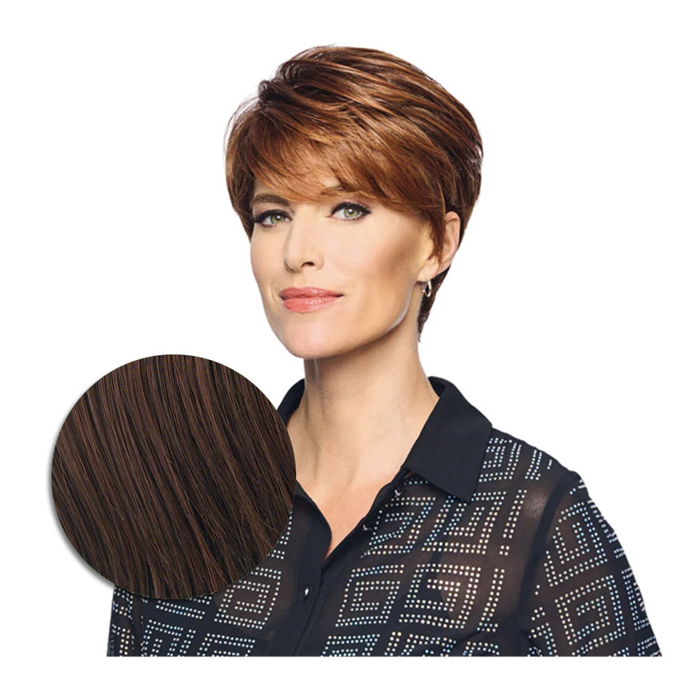 Hairdo Polished Pixie Parrucca Castano Ciliegia - parrucca taglio corto