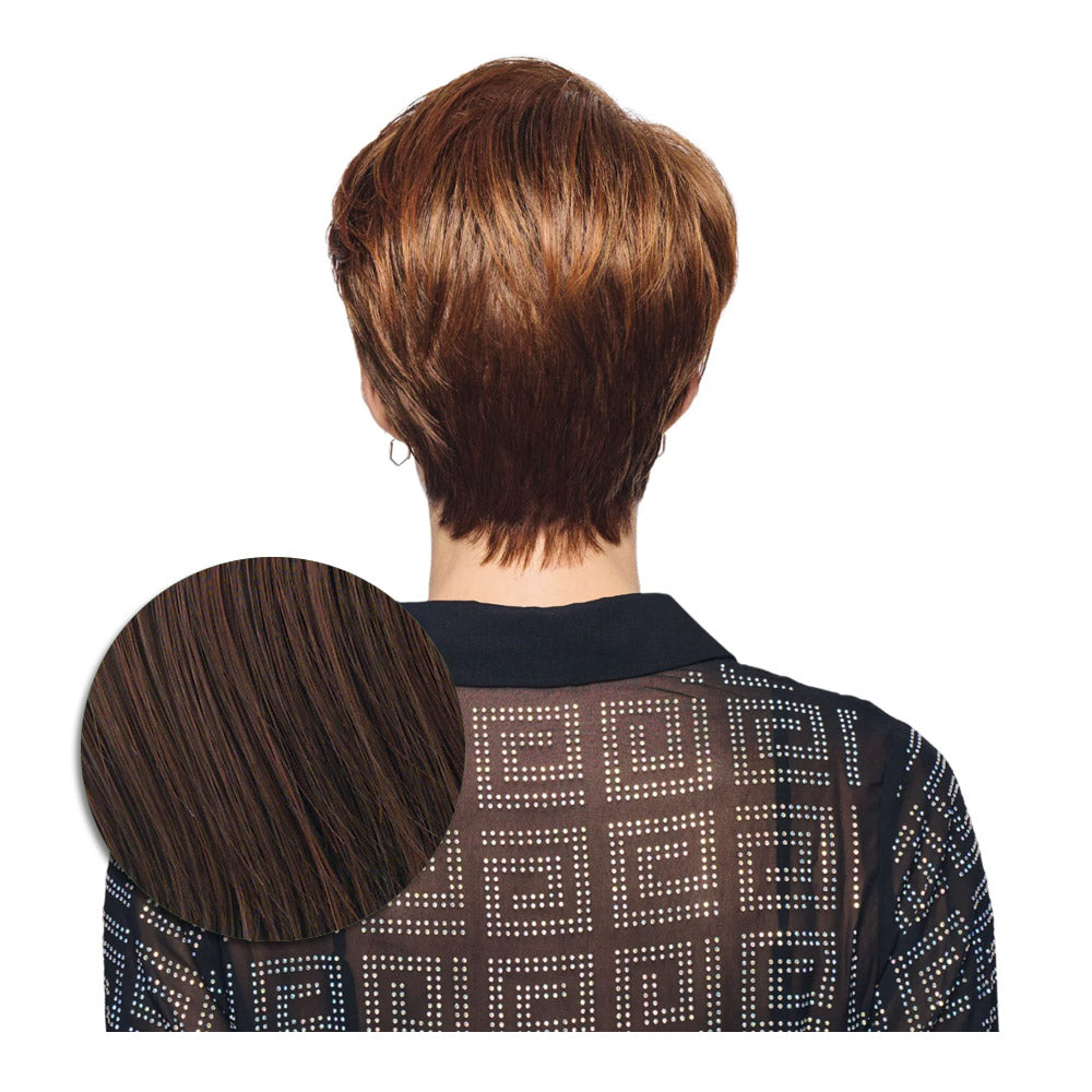 Hairdo Polished Pixie Parrucca Castano Ciliegia - parrucca taglio corto