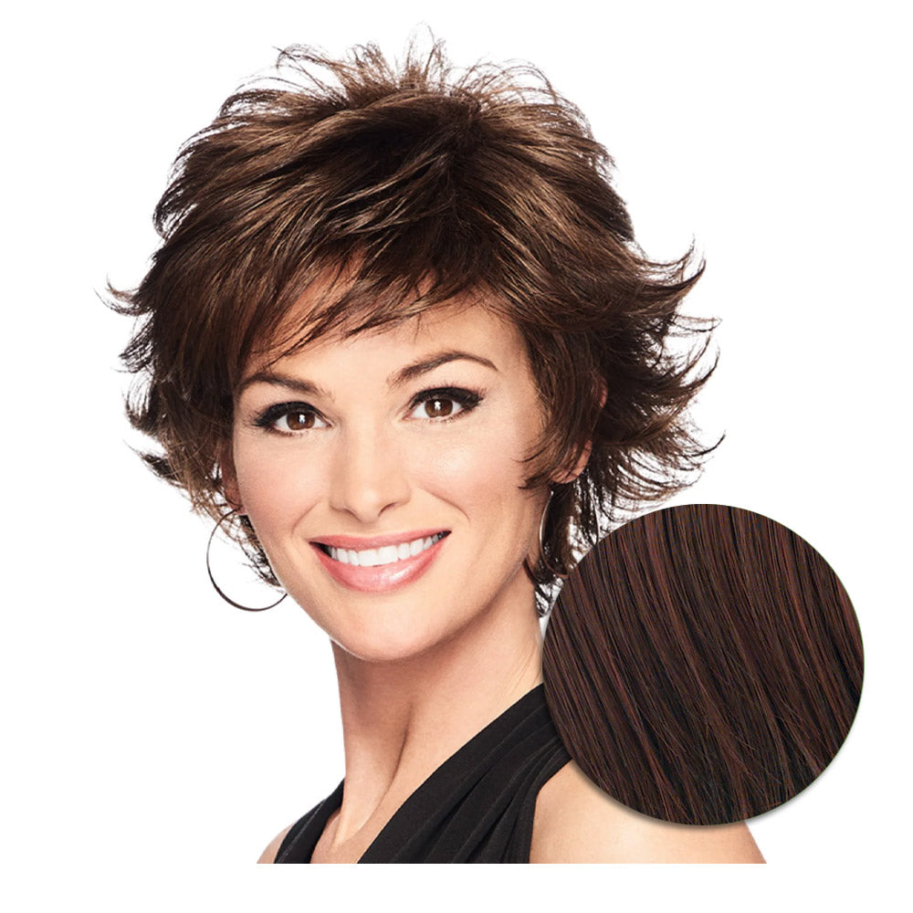 Hairdo Textured Flip Parrucca Castano Ciliegia - parrucca taglio corto