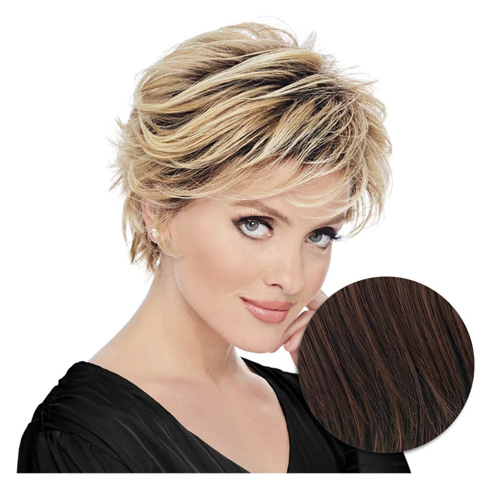 Hairdo Flirty Flip Parrucca Castano Ciliegia - parrucca taglio corto