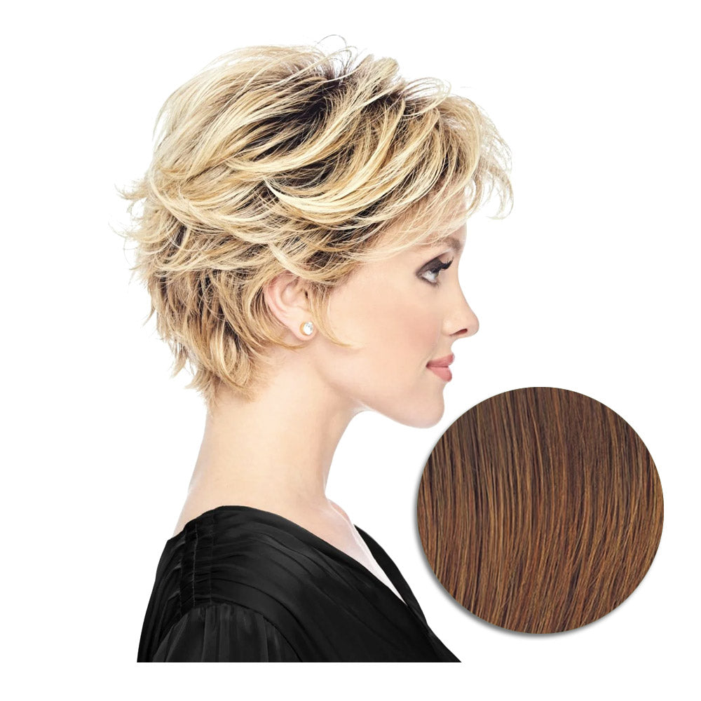 Hairdo Flirty Flip Parrucca Castano Medio Rubino - parrucca taglio corto