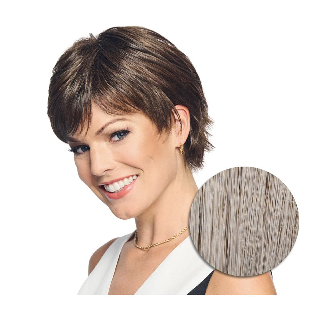 Hairdo City Chic Parrucca Grigio Chiaro - parrucca taglio corto
