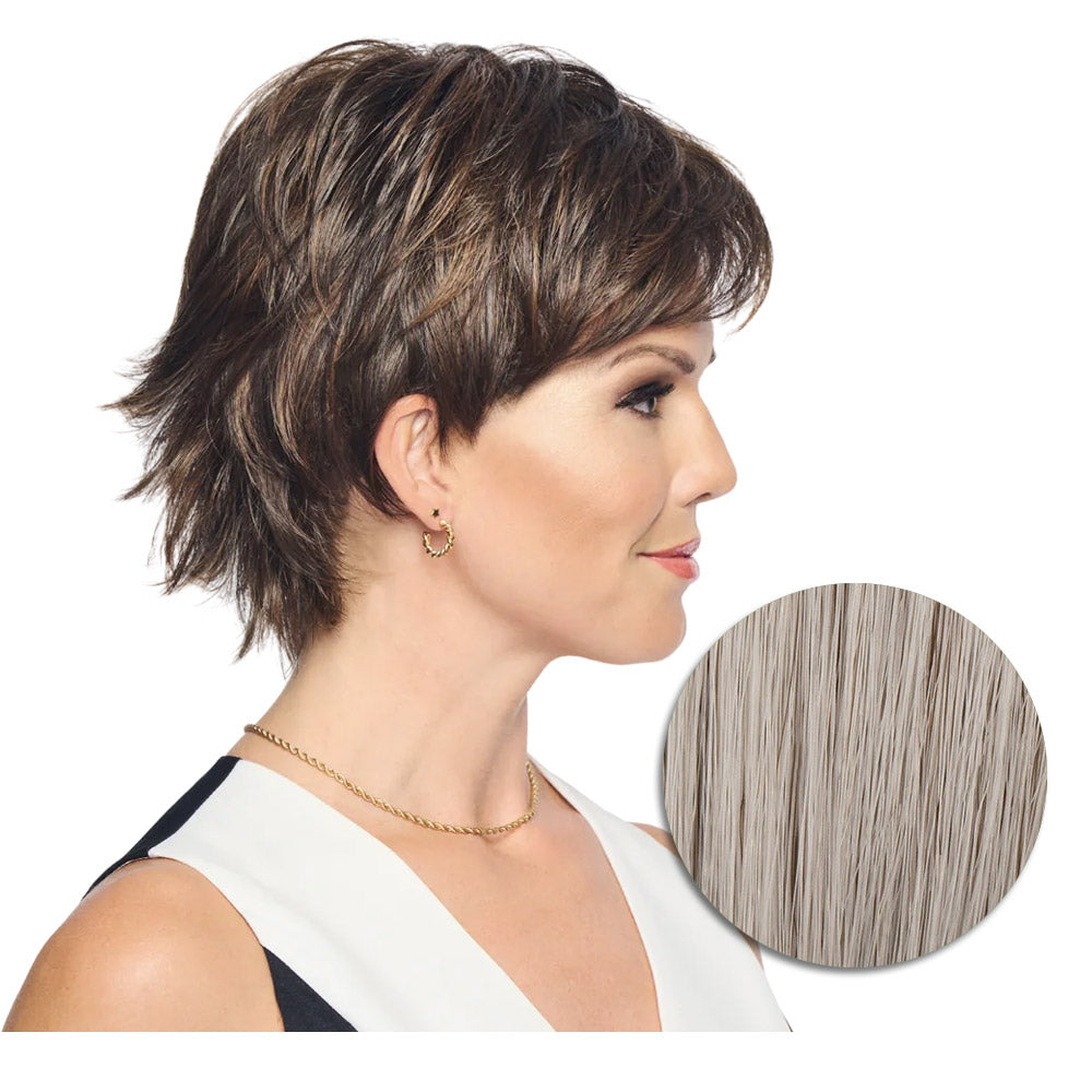 Hairdo City Chic Parrucca Grigio Chiaro - parrucca taglio corto