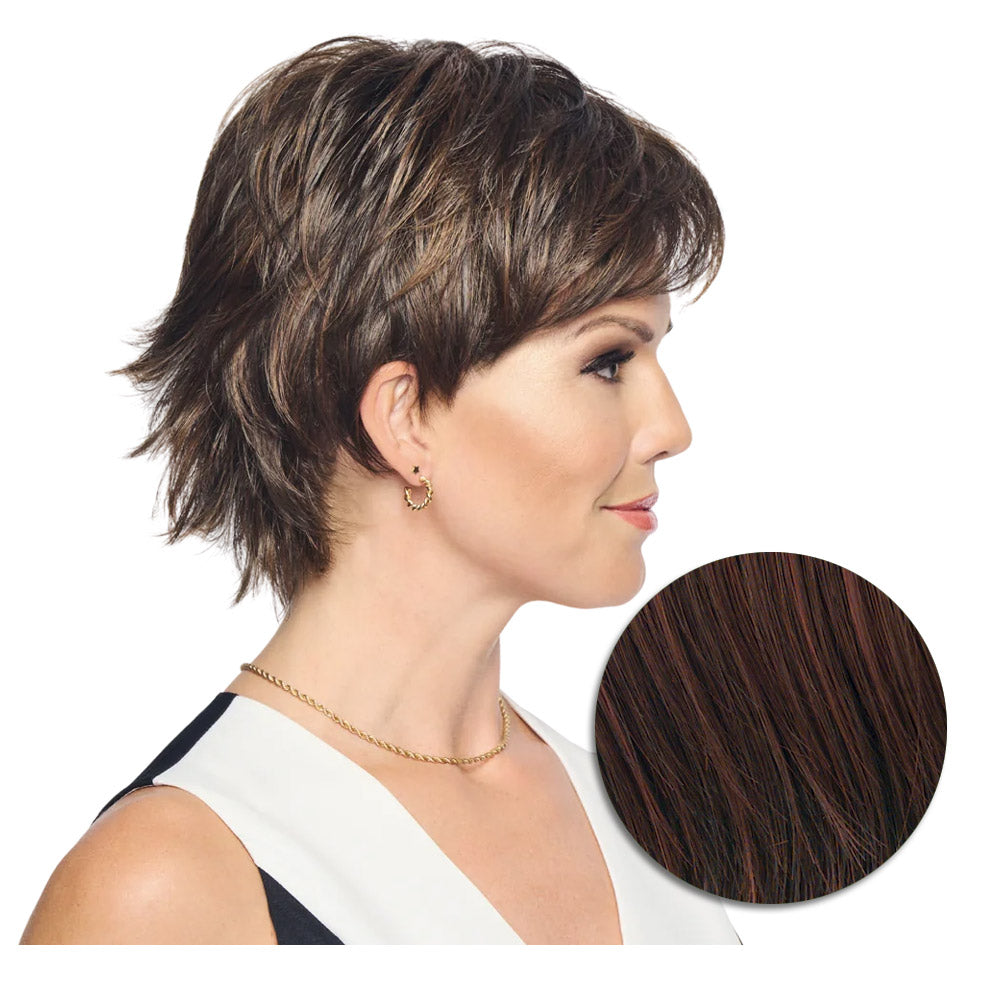 Hairdo City Chic Parrucca Castano Ciliegia - parrucca taglio corto