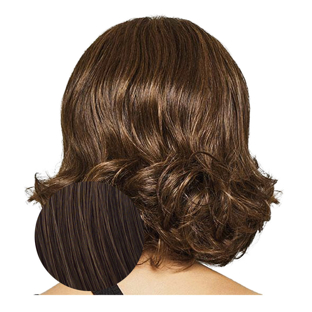 Hairdo Bombshell Bob Parrucca Castano Medio Ramato - parrucca taglio medio