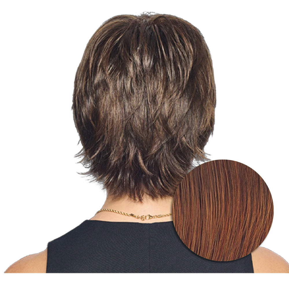 Hairdo City Chic Parrucca Castano Medio Rubino - parrucca taglio corto