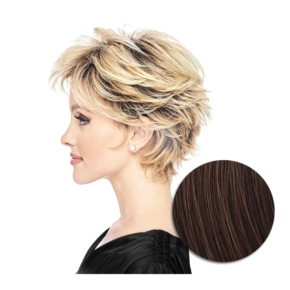 Hairdo Flirty Flip Parrucca Castano Medio Ramato - parrucca taglio corto