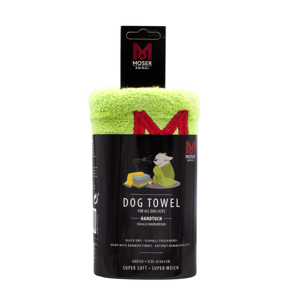 Moser Animal Dog Towel 61x61cm - telo per cani verde