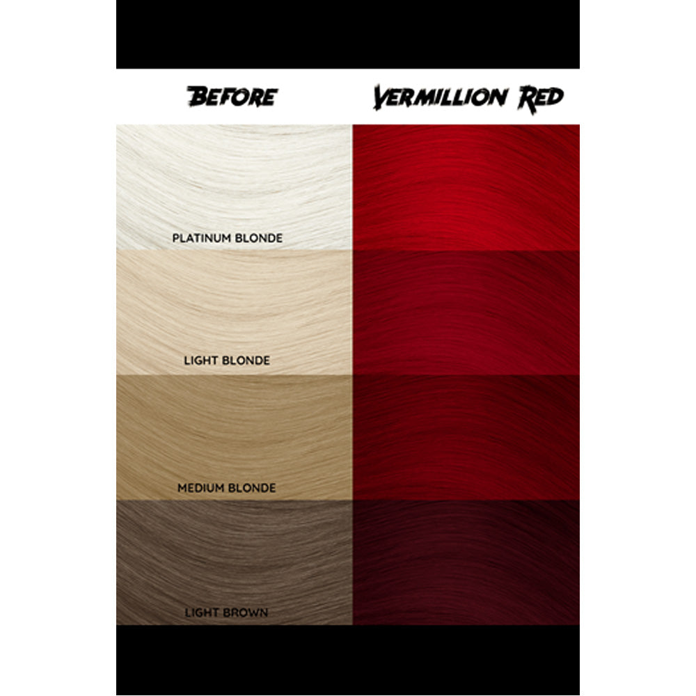 Crazy Color Vermillion Red no 40, 100ml - crema colorante rosso vermiglio