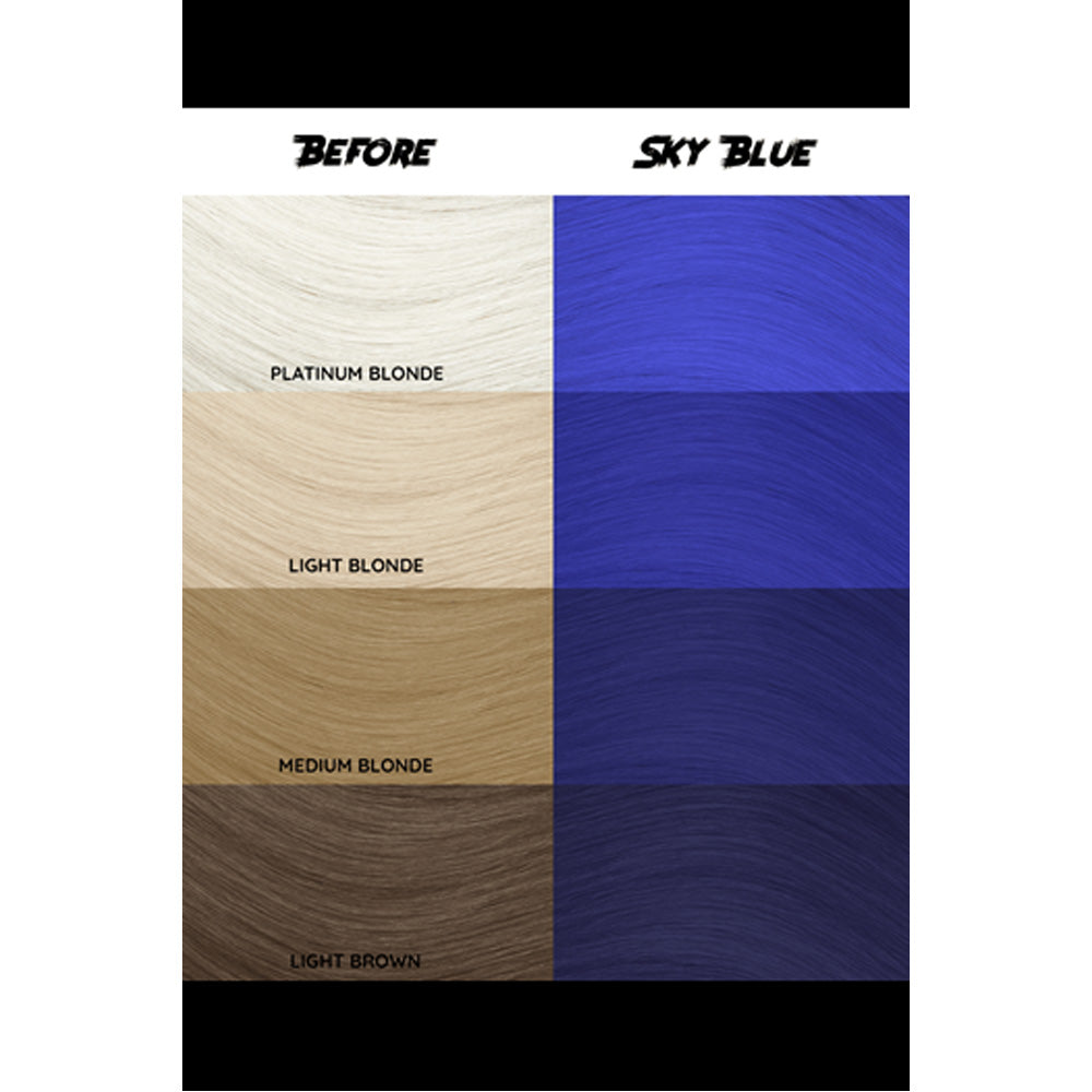 Crazy Color Sky Blue no 59, 100ml - crema colorante blu cielo