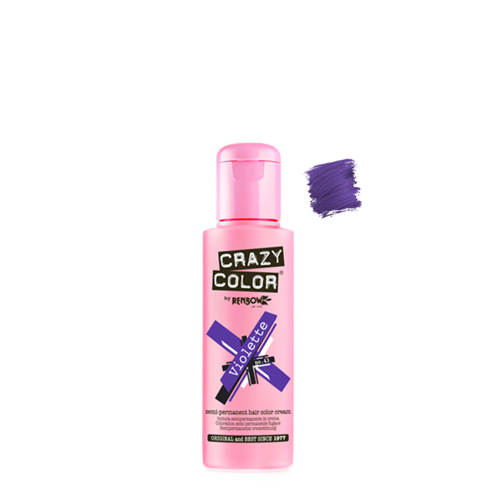 Crazy Color Violette no 43, 100ml Crema Colorante Violetto