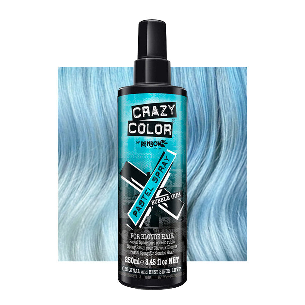 Crazy Color Pastel Spray Bubble Gum 250ml - colore temporaneo spray azzurro pastello