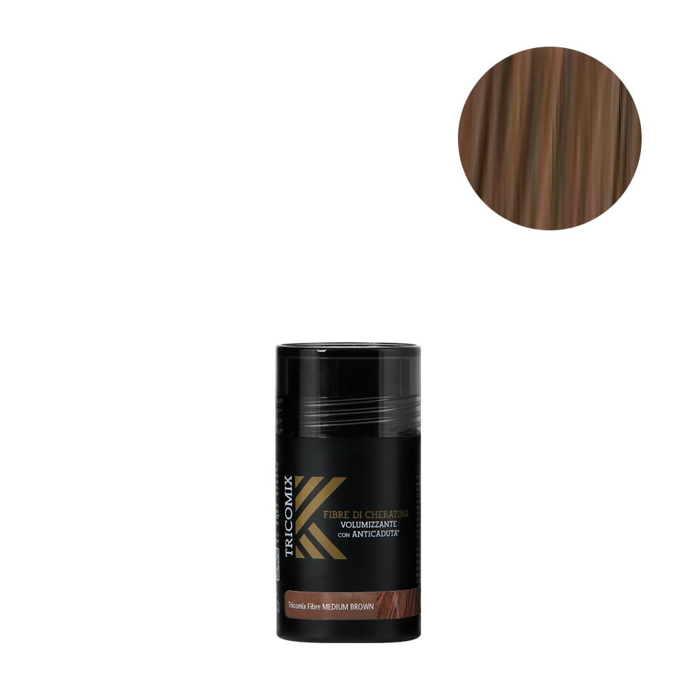 Tricomix Fibre Di Cheratina Medium Brown 12gr - fibre di cheratina volumizzanti