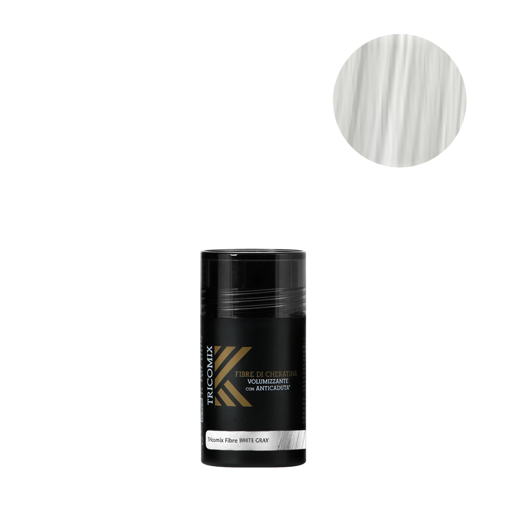Tricomix Fibre Di Cheratina White Gray 12 gr - fibre di cheratina volumizzanti