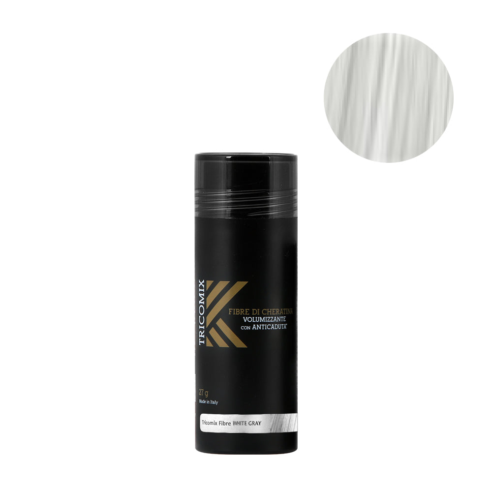 Tricomix Fibre Di Cheratina White Gray 27gr - fibre di cheratina volumizzanti