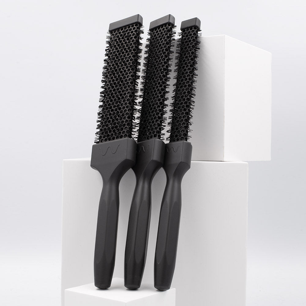 Wollow Kit 3 Spazzole Termiche Piatte
