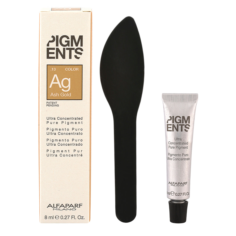 Alfaparf Milano Pigments Ag .13 Ash Gold 8ml - pigmento puro cenere dorato