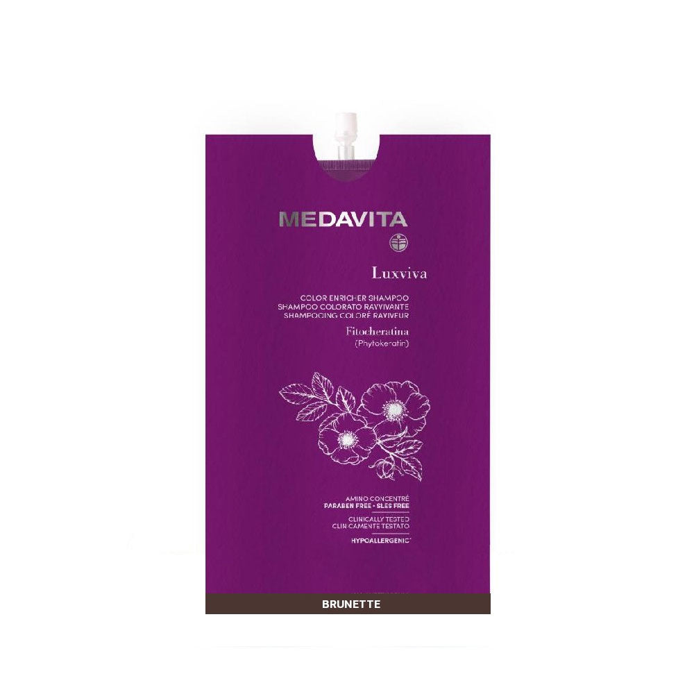 Medavita Luxviva Color Enricher Shampoo Brunette 30ml