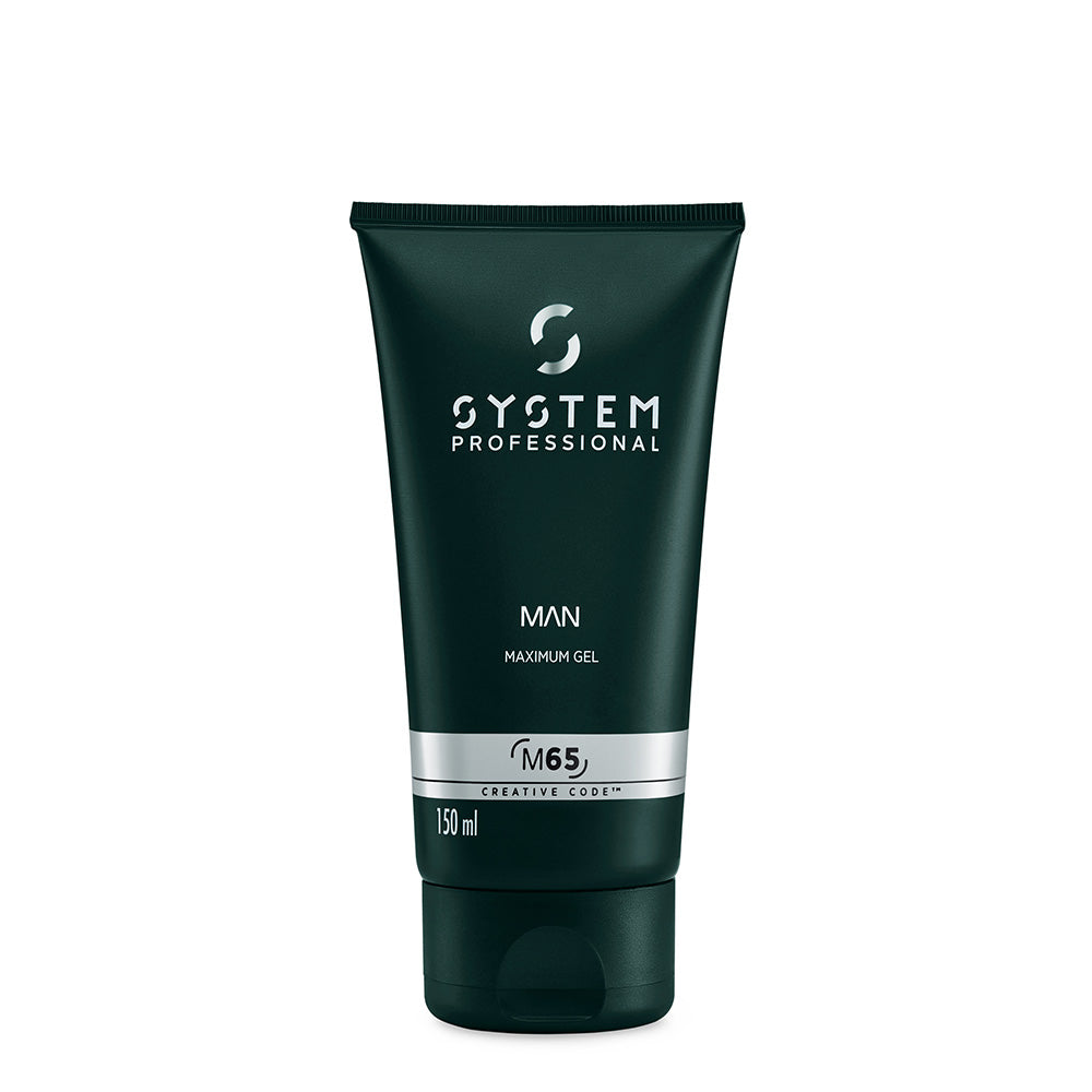 System Professional Man Maximum Gel M65, 150ml - Gel tenuta forte