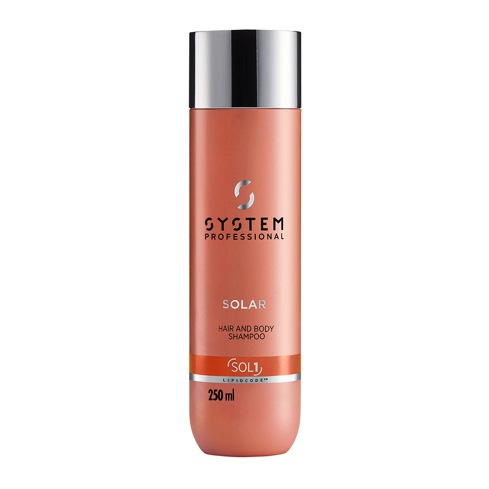 System Professional Solar Hair & Body Shampoo SOL1, 250ml - shampoo solare