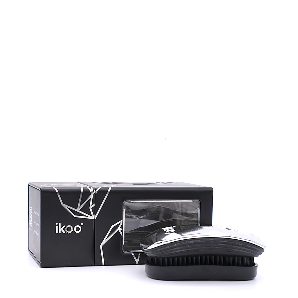 Ikoo Pocket Black Prima Ballerina - spazzola tascabile districante