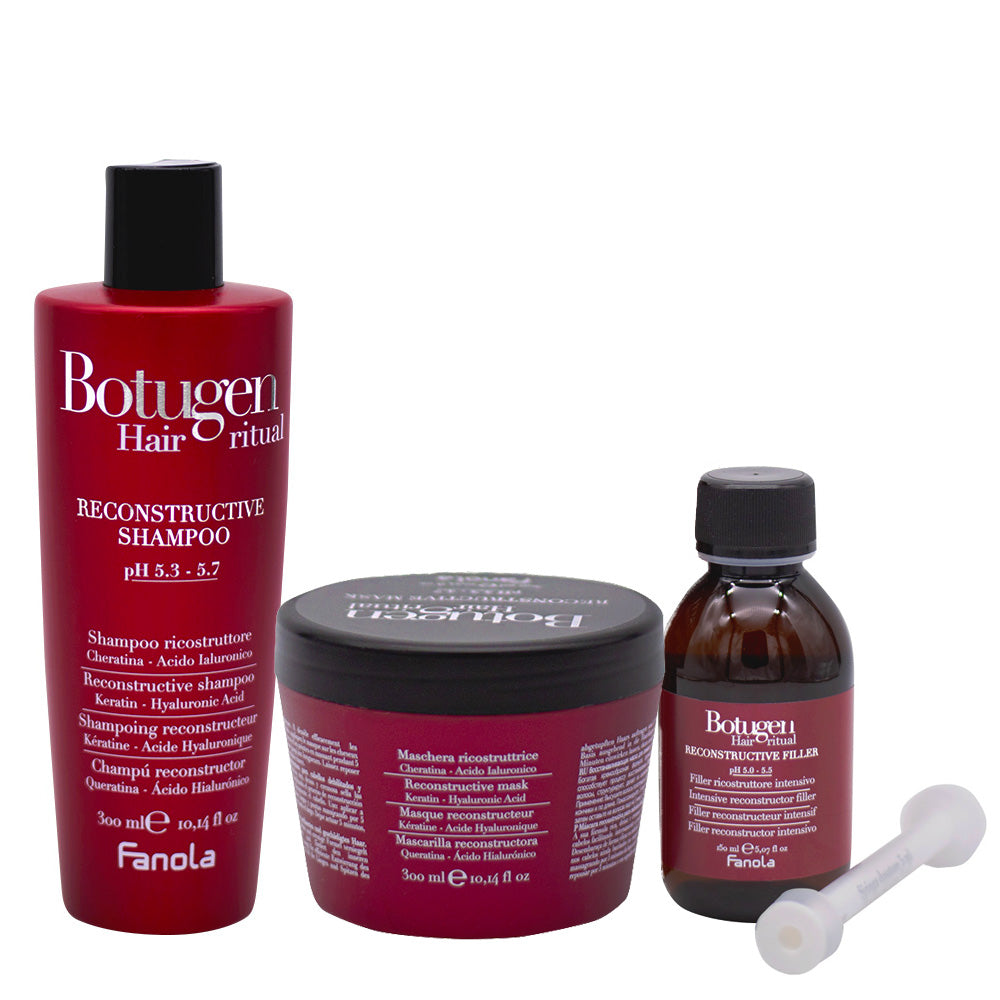 Fanola Botugen Ristrutturante Shampoo 300ml Maschera 300ml Siero 150ml