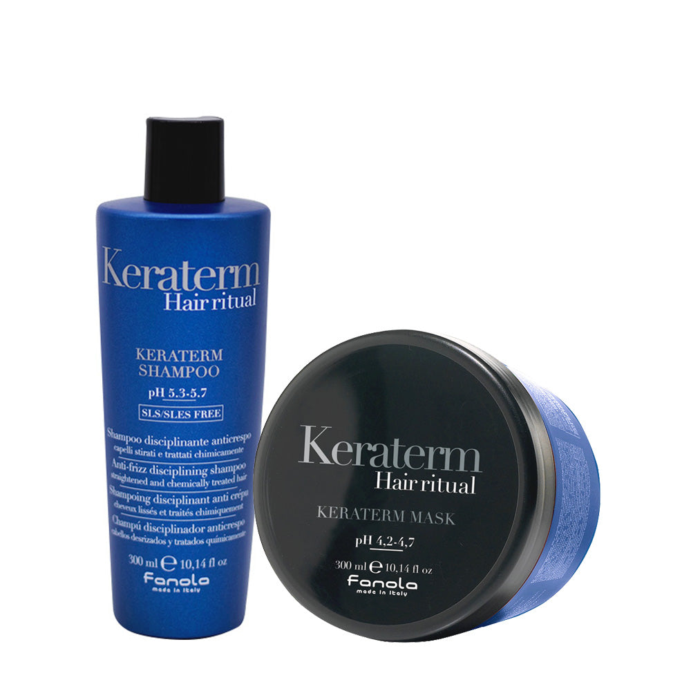 Fanola Keraterm Anticrespo Shampoo 300ml Maschera 300ml
