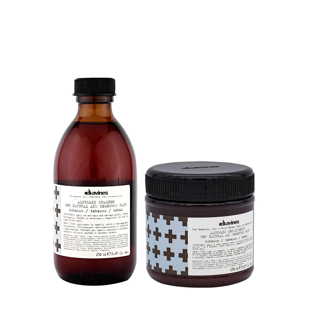 Davines Alchemic Capelli Castani Shampoo 280ml Balsamo 250ml