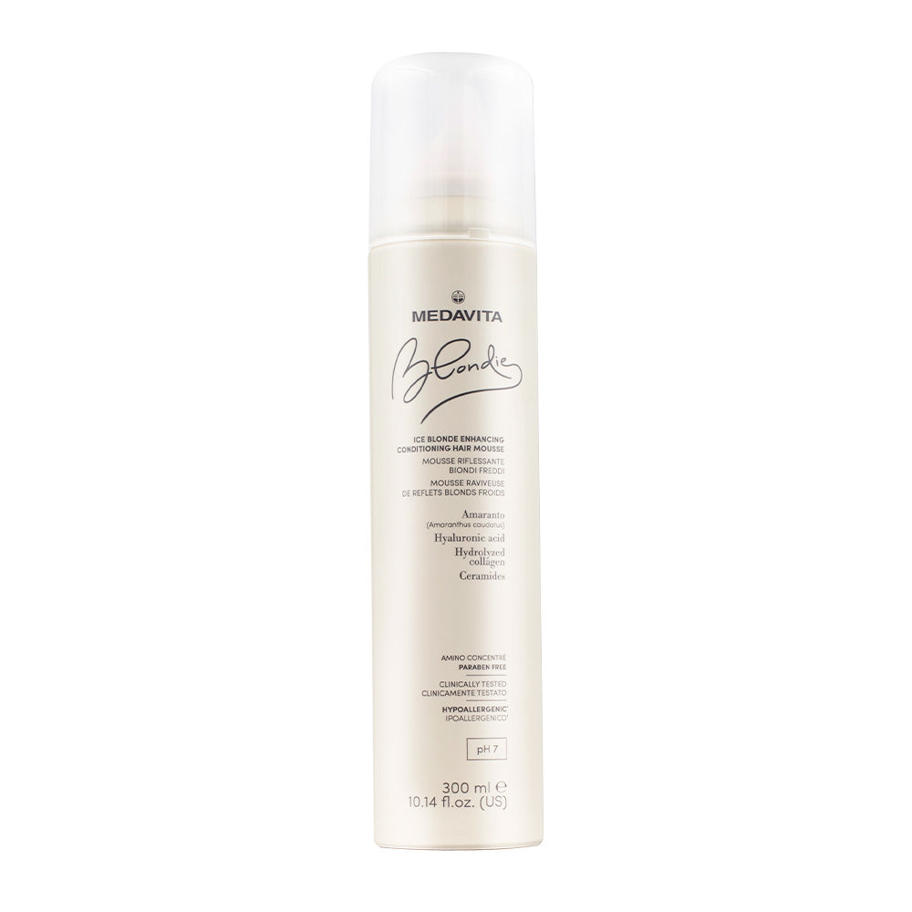 Medavita Blondie Ice Blonde Enhancing Conditioning Hair Mousse 300ml