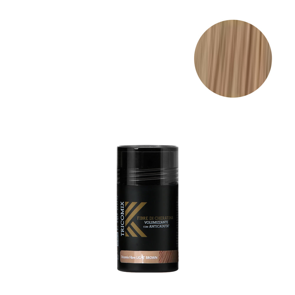 Tricomix Fibre Di Cheratina Light Brown 12gr - fibre di cheratina volumizzanti c