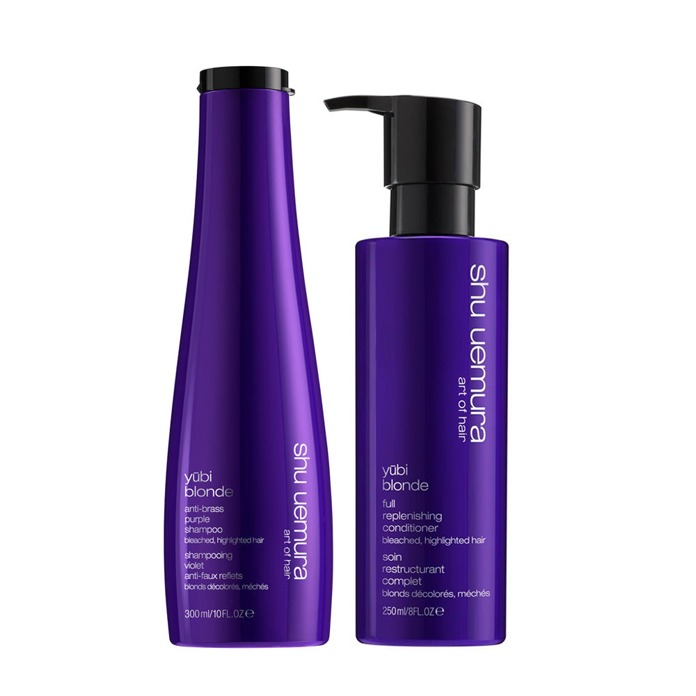 Shu Uemura Yubi Blonde Anti-Brass Purple Shampoo 300ml Full Replenishing Condit
