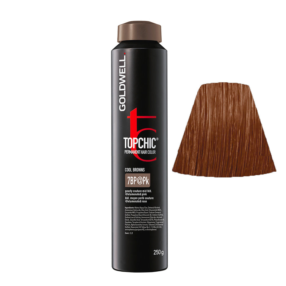 7BP@Pk Biondo Medio Perla Pink Goldwell Topchic Bombola 250gr