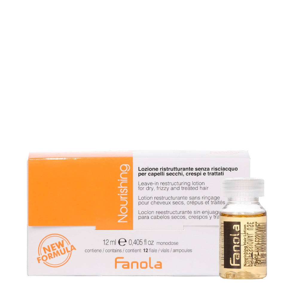 Fanola Nourishing Lozioni Ristrutturanti Senza Risciacquo 12x12ml - lozioni