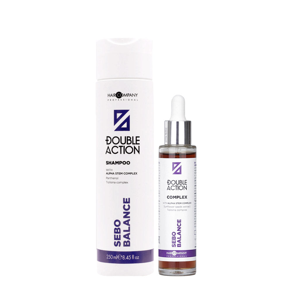 Hair Company Double Action Sebo Balance Shampoo 250ml  Complex 50ml