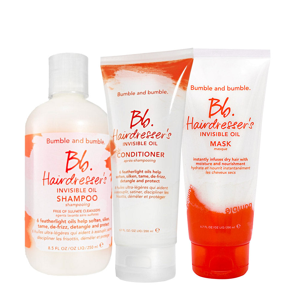 Bumble and bumble. Bb. Invisible Oil Shampoo 250ml Conditioner 200ml Mask 200ml