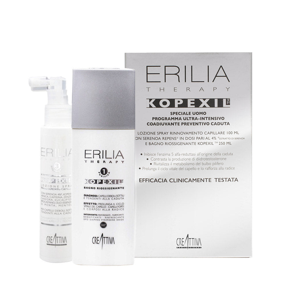 Creattiva Erilia Kopexil Cofanetto Lozione100ml Bagno Riossigenante 250ml
