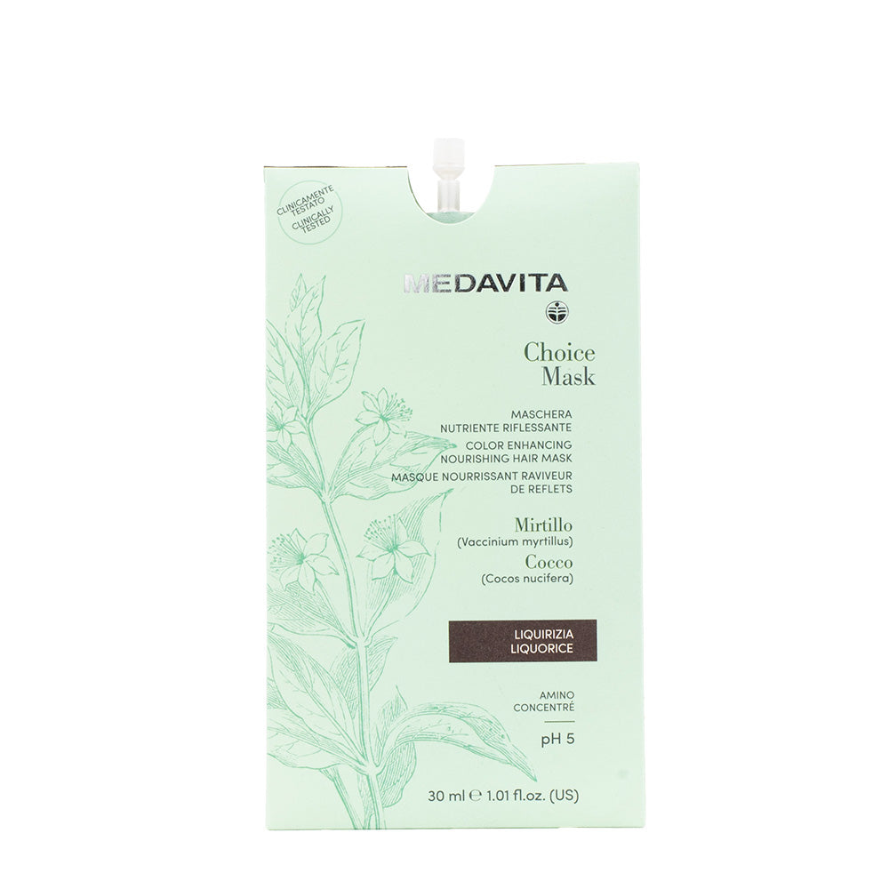 Medavita Lunghezze Choice Mask Liquorice 30ml - maschera nutriente riflessante