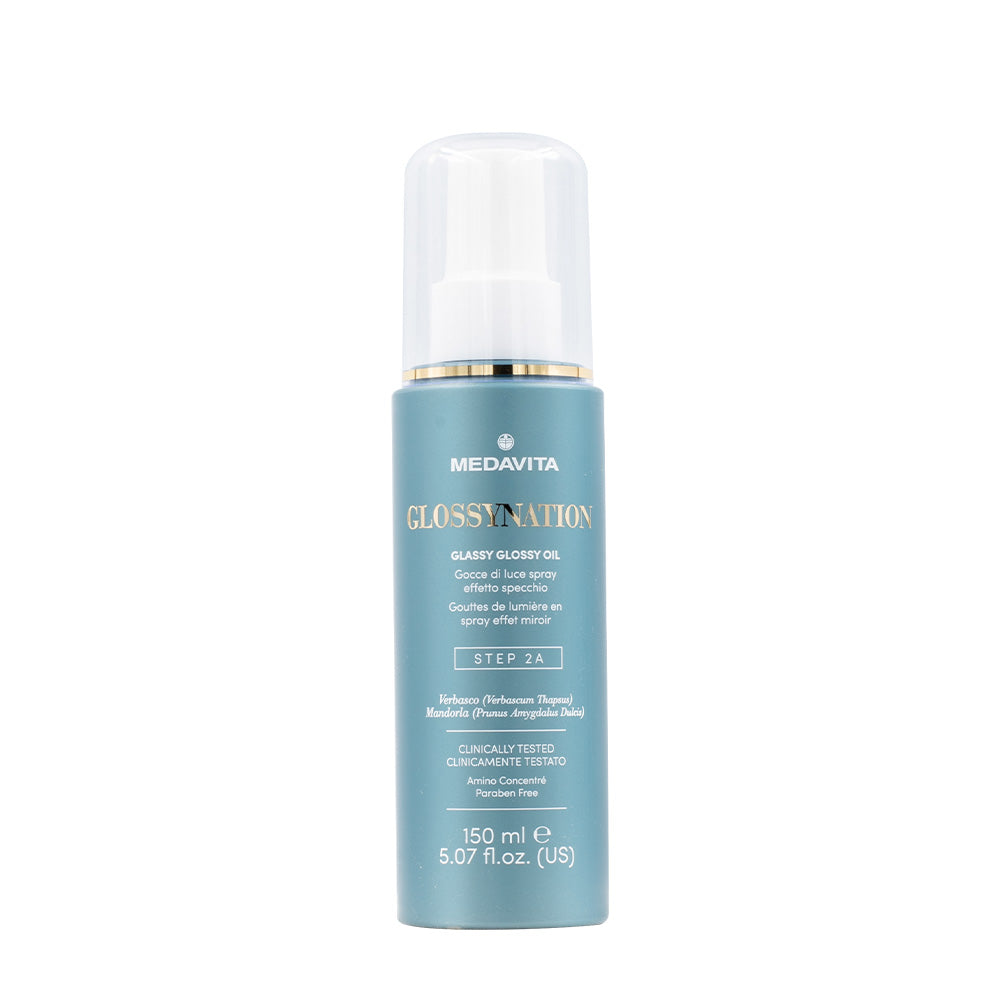 Medavita Lunghezze Glossynation Glassy Glossy Oil 150ml - gocce di luce spray